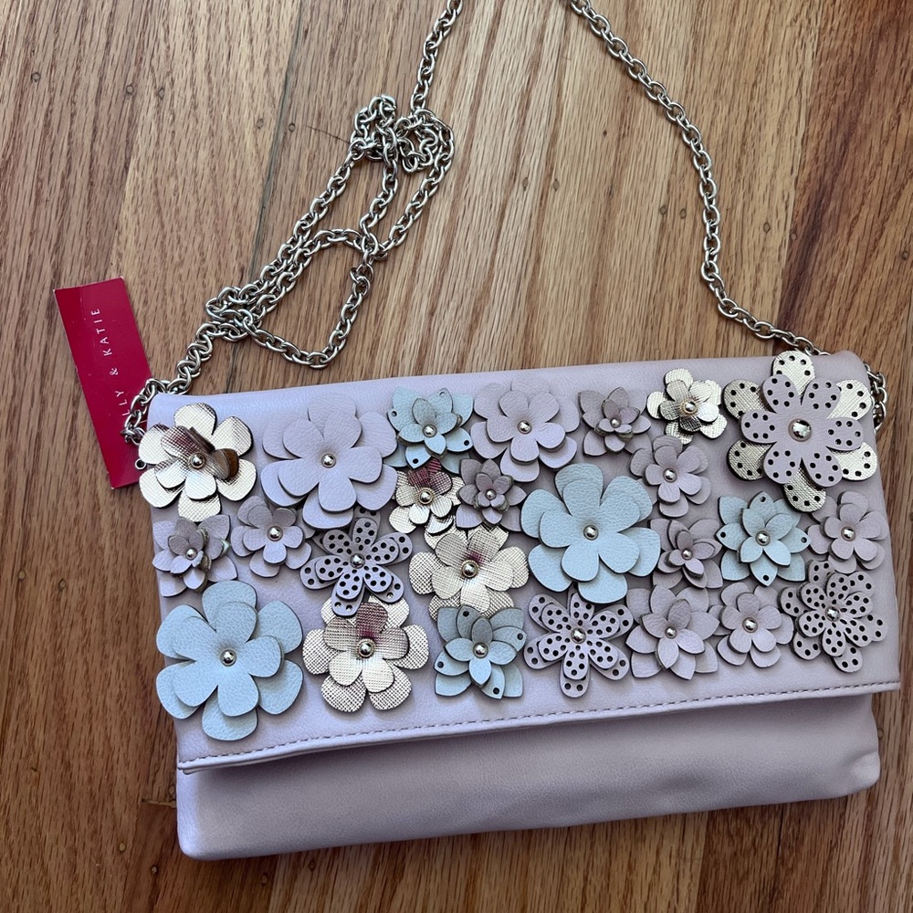 Kelly & Katie Crossbody Pink Floral Purse